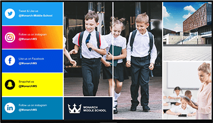 CM Pro eXtra Monitor Clevertouch con Digital Signage integrato